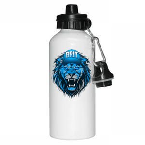 Lion Grit Detroit Football Sports Fan Aluminum Water Bottle