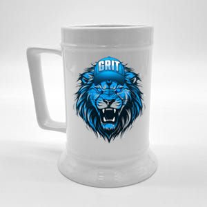 Lion Grit Detroit Football Sports Fan Beer Stein