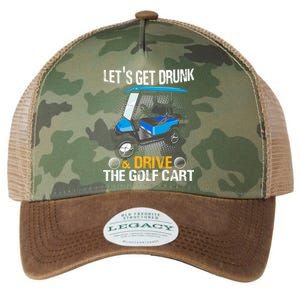 Let's Get Drunk And Drive The Golf Cart Funny Gift For Gift Legacy Tie Dye Trucker Hat