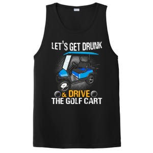 Let's Get Drunk And Drive The Golf Cart Funny Gift For Gift PosiCharge Competitor Tank