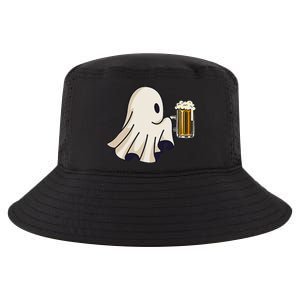 Little Ghost Drinking Beer Funny Halloween Costume Cool Comfort Performance Bucket Hat