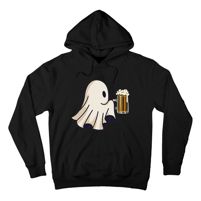 Little Ghost Drinking Beer Funny Halloween Costume Hoodie