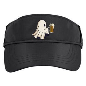 Little Ghost Drinking Beer Funny Halloween Costume Adult Drive Performance Visor