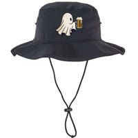 Little Ghost Drinking Beer Funny Halloween Costume Legacy Cool Fit Booney Bucket Hat