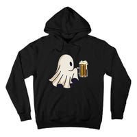 Little Ghost Drinking Beer Funny Halloween Costume Tall Hoodie