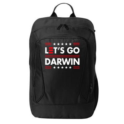 Let's Go Darwin Sarcastic Natural Selection City Backpack