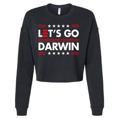 Let's Go Darwin Sarcastic Natural Selection Cropped Pullover Crew