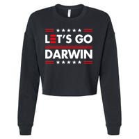 Let's Go Darwin Sarcastic Natural Selection Cropped Pullover Crew