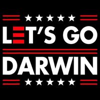 Let's Go Darwin Sarcastic Natural Selection Cropped Pullover Crew