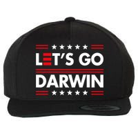 Let's Go Darwin Sarcastic Natural Selection Wool Snapback Cap