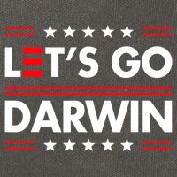 Let's Go Darwin Sarcastic Natural Selection Cotton Canvas Backpack