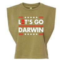 Let's Go Darwin Sarcastic Natural Selection Garment-Dyed Women's Muscle Tee