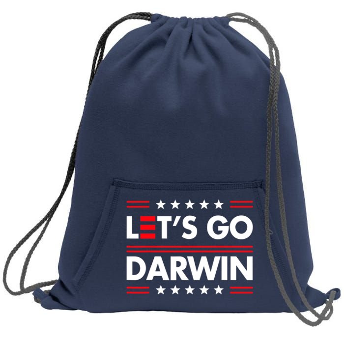 Let's Go Darwin Sarcastic Natural Selection Sweatshirt Cinch Pack Bag