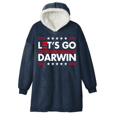 Let's Go Darwin Sarcastic Natural Selection Hooded Wearable Blanket