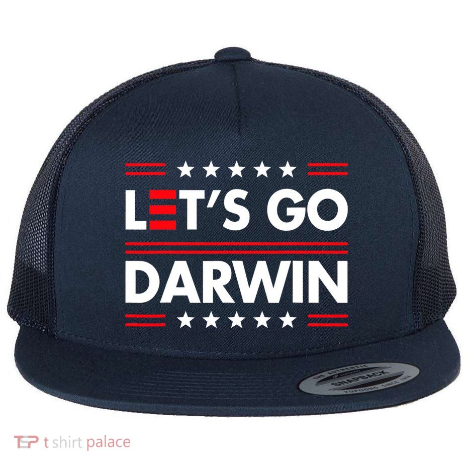 Let's Go Darwin Sarcastic Natural Selection Flatbill Hat