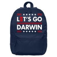 Let's Go Darwin Sarcastic Natural Selection 16 in Basic Backpack