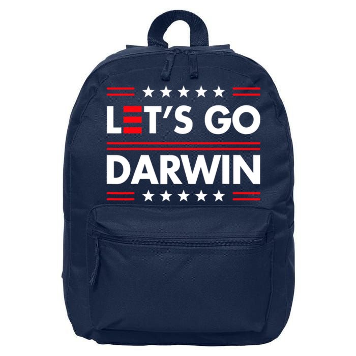 Let's Go Darwin Sarcastic Natural Selection 16 in Basic Backpack