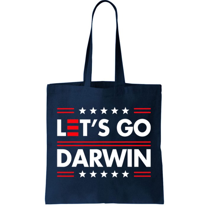 Let's Go Darwin Sarcastic Natural Selection Tote Bag