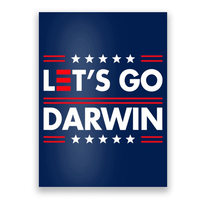 Let's Go Darwin Sarcastic Natural Selection Poster