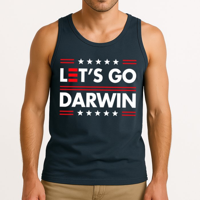 Let's Go Darwin Sarcastic Natural Selection Tank Top
