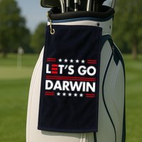 Let's Go Darwin Sarcastic Natural Selection Golf Towel