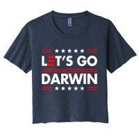 Let's Go Darwin Sarcastic Natural Selection Crop Top