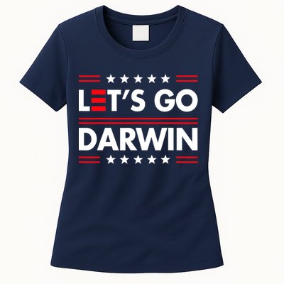 Let's Go Darwin Sarcastic Natural Selection Womens T-Shirt