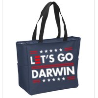 Let's Go Darwin Sarcastic Natural Selection Zip Tote Bag