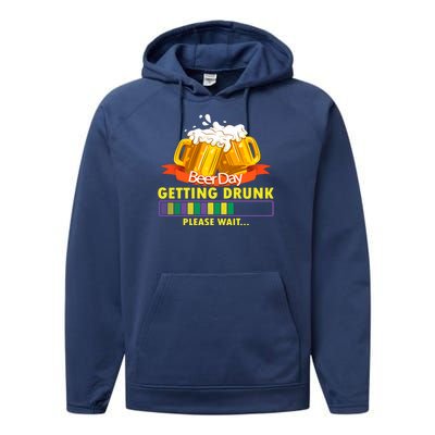 Let’s Get Day Drunk For America Performance Fleece Hoodie