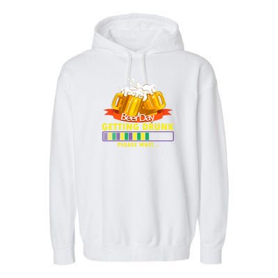 Let’s Get Day Drunk For America Garment-Dyed Fleece Hoodie