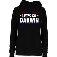 Lets Go Darwin Womens Funnel Neck Pullover Hood