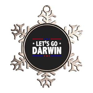 Lets Go Darwin Metallic Star Ornament