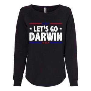 Lets Go Darwin Womens California Wash Sweatshirt