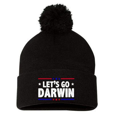 Lets Go Darwin Pom Pom 12in Knit Beanie