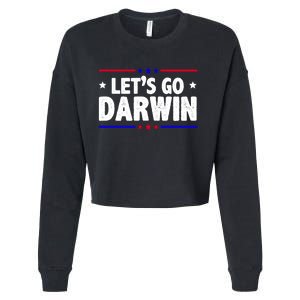 Lets Go Darwin Cropped Pullover Crew