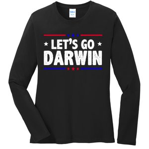 Lets Go Darwin Ladies Long Sleeve Shirt