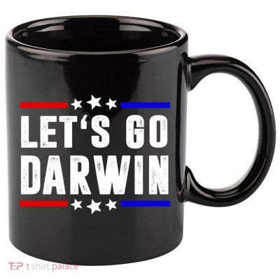 Lets Go Darwin US Vintage 11oz C Handle Ceramic Mug