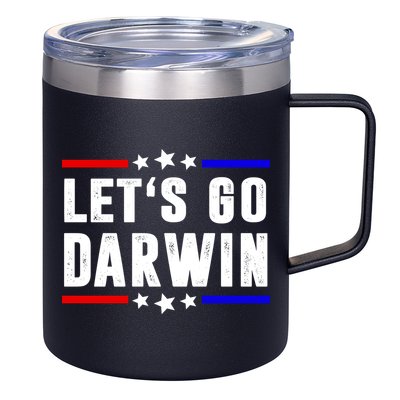 Lets Go Darwin US Vintage 12oz Stainless Steel Coffee Mug