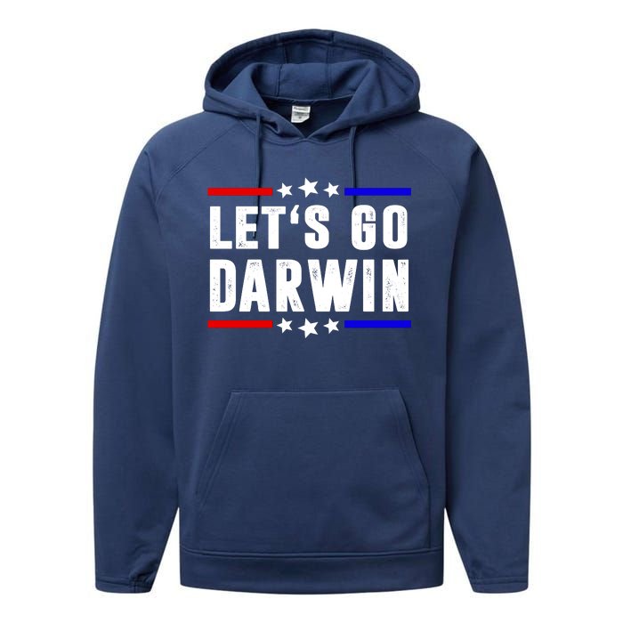 Lets Go Darwin US Vintage Performance Fleece Hoodie