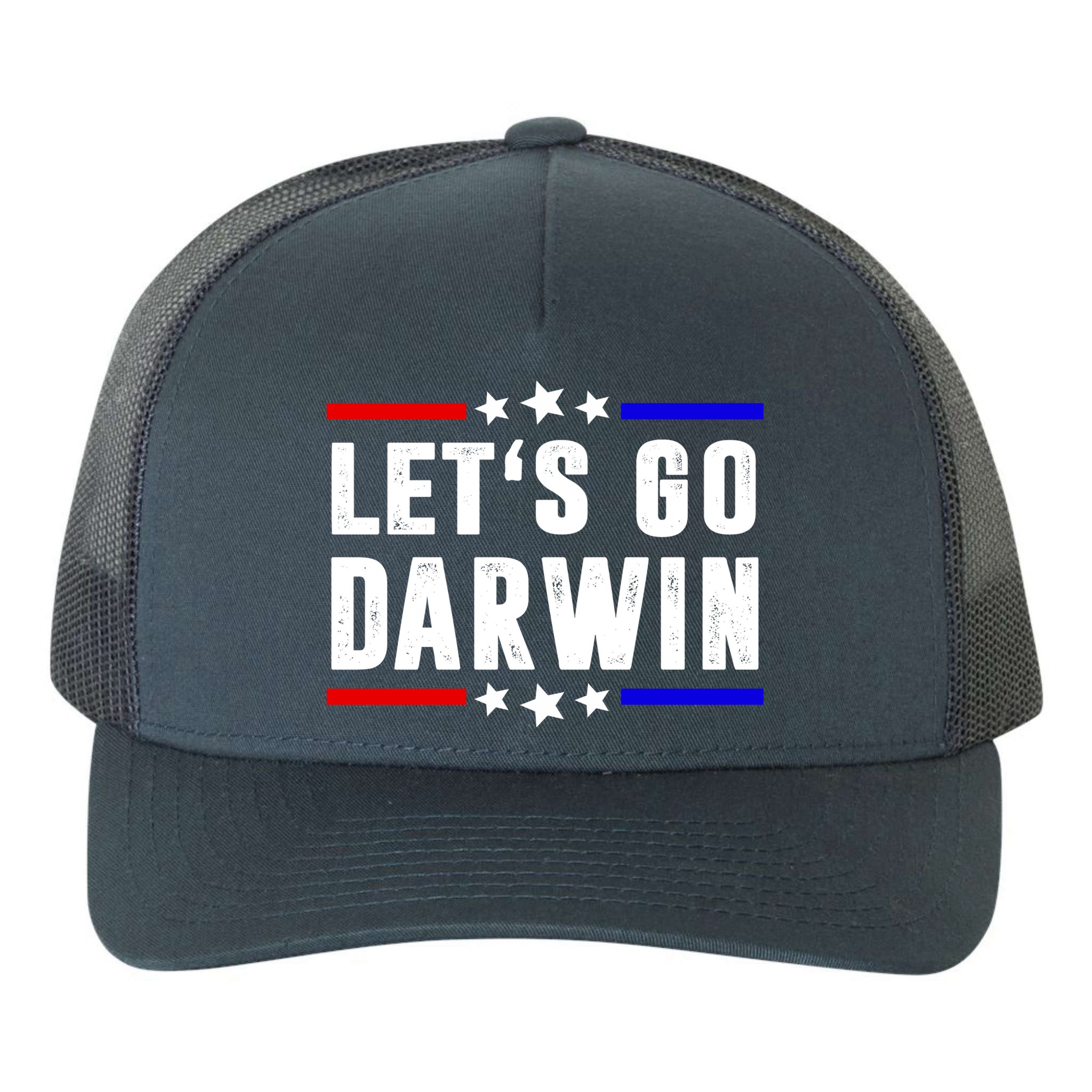 Lets Go Darwin US Vintage Yupoong Adult 5-Panel Trucker Hat