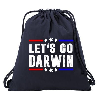 Lets Go Darwin US Vintage Drawstring Bag