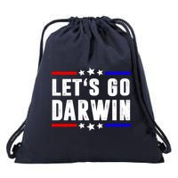 Lets Go Darwin US Vintage Drawstring Bag