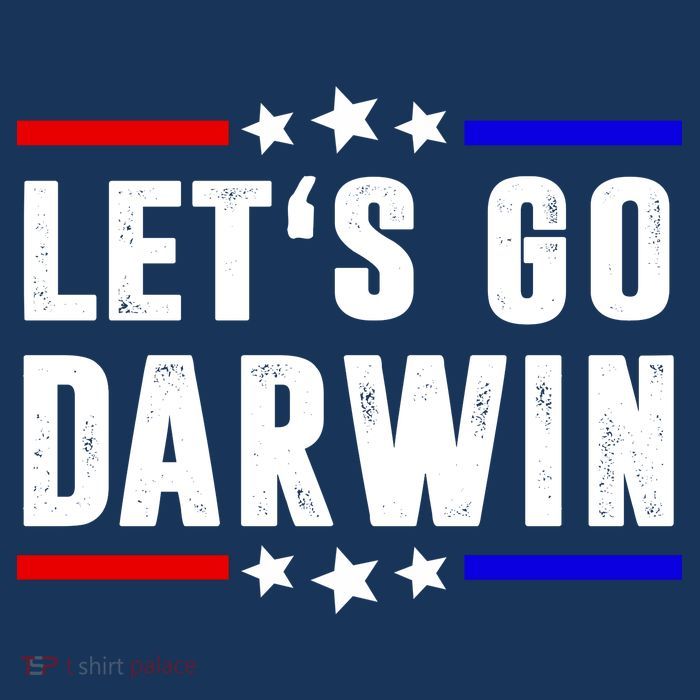 Lets Go Darwin US Vintage Drawstring Bag