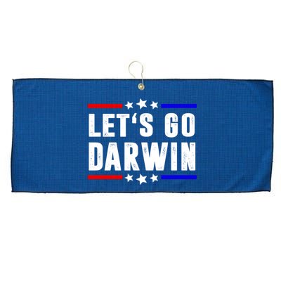 Lets Go Darwin US Vintage Large Microfiber Waffle Golf Towel