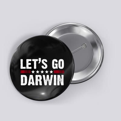 Lets Go Darwin Vintage Logo Button