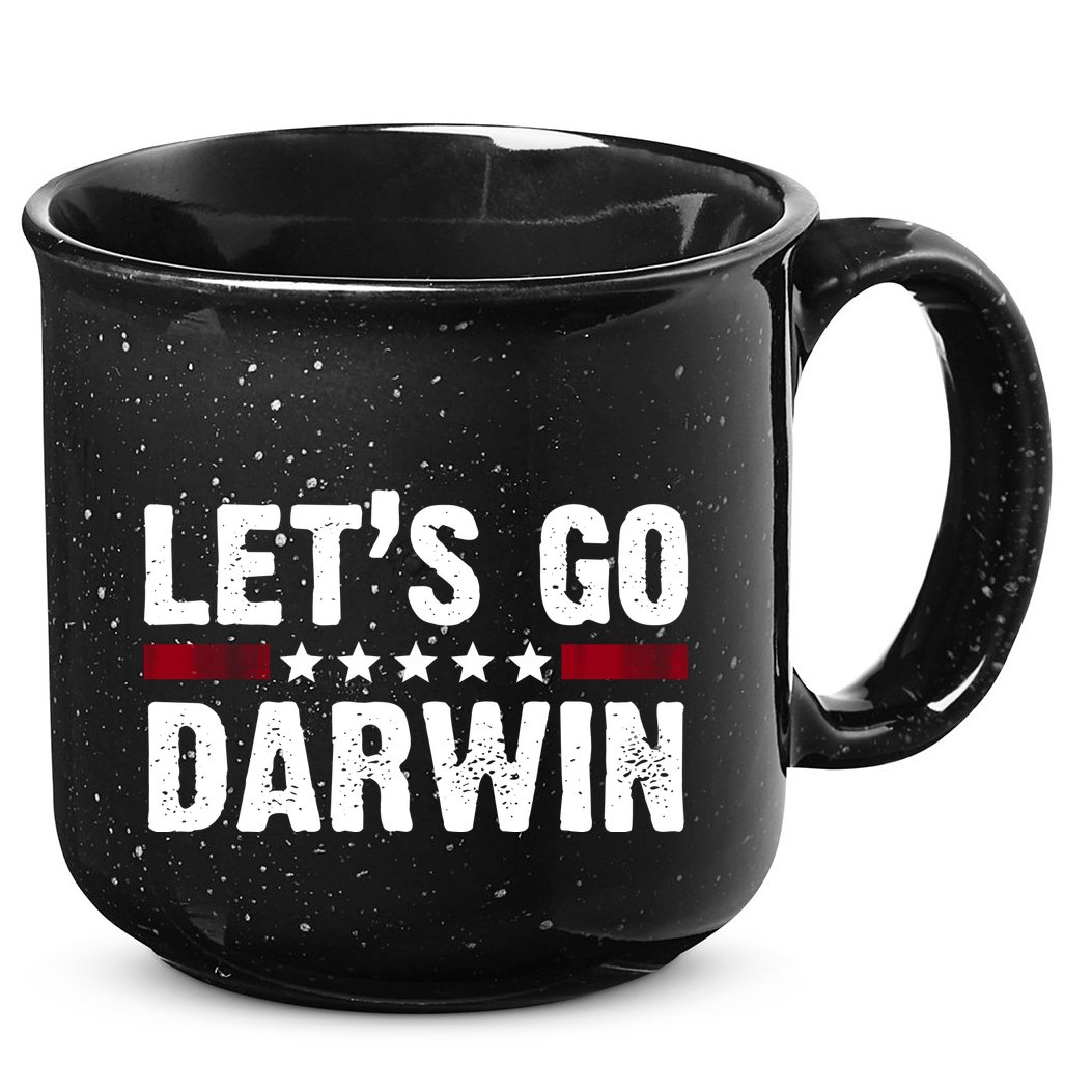 Lets Go Darwin Vintage Logo 15oz Campfire Ceramic Mug