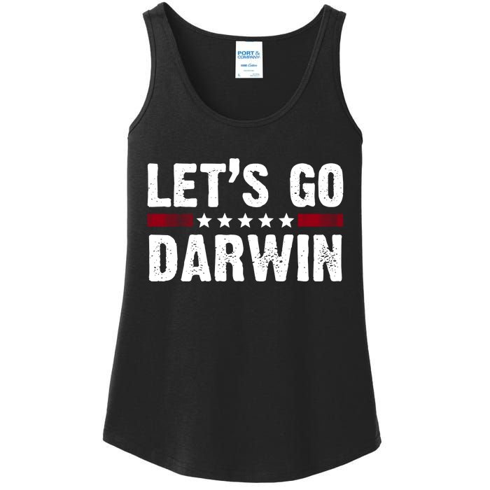 Lets Go Darwin Vintage Logo Ladies Essential Tank