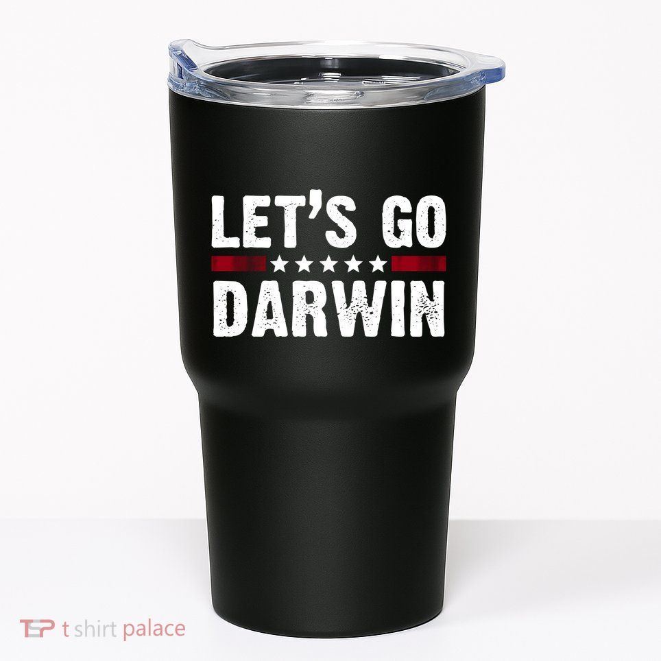 Lets Go Darwin Vintage Logo Tumbler