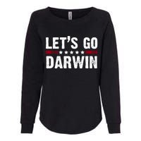 Lets Go Darwin Vintage Logo Womens California Wash Sweatshirt