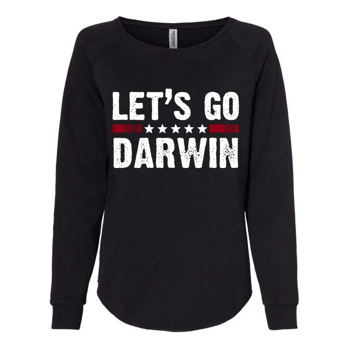 Lets Go Darwin Vintage Logo Womens California Wash Sweatshirt